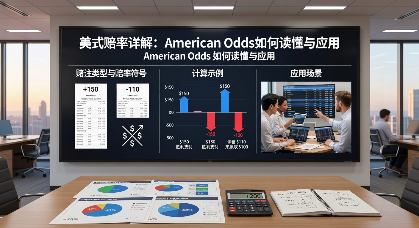 美式赔率 American Odds 详解：体育竞猜必备