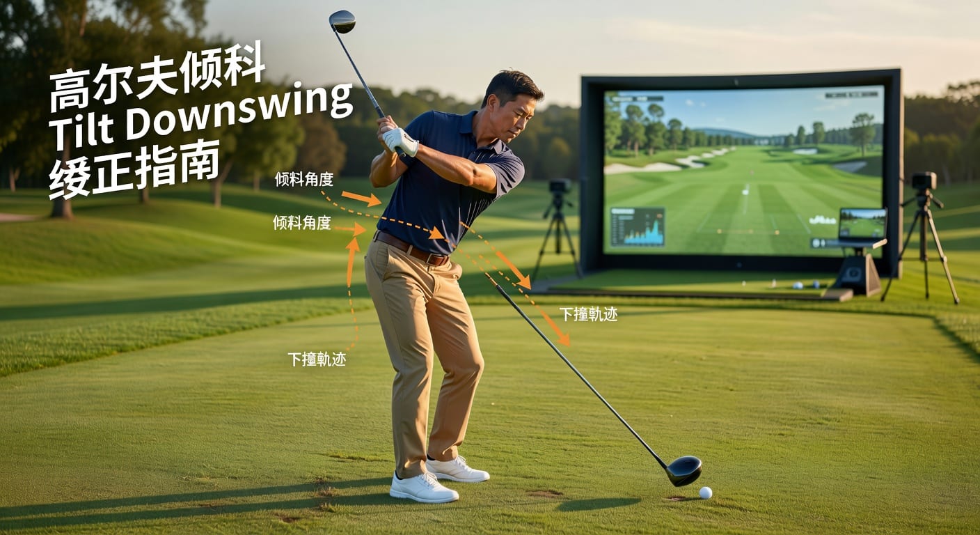 倾斜 Tilt Downswing：高尔夫下挥杆倾斜纠正技巧
